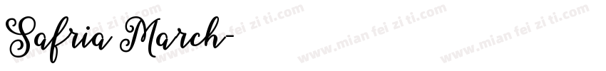 Safria March字体转换